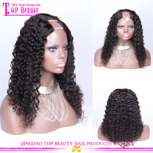 Best quality loose wave brazilian virgin human hair u part wigs for black women